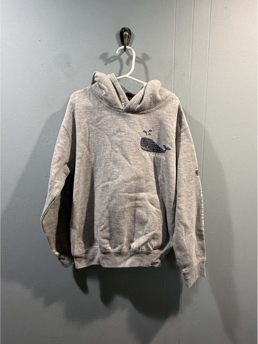 Kids Boys Prairie Mountain Hoodie Size 10/12 Gray Bar Harbor Print
